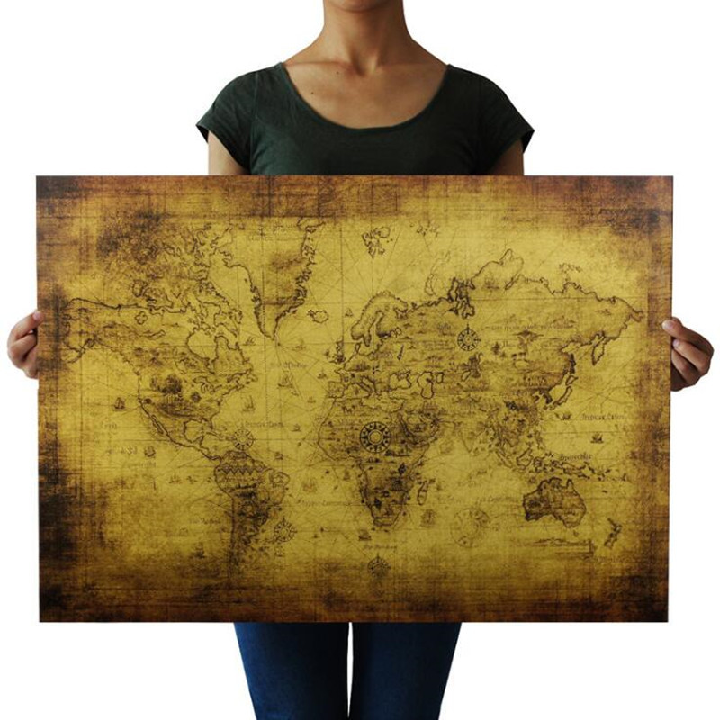 Large 72.5X51.5cm Vintage The  - Star Map Poster 评论和价格